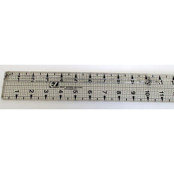 New Intricate Cross Pendant Necklace - 19" Stainless Chain - Gift Boxed - Picture 7 of 8